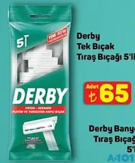 DERBY TEK BIÇAK TIRAŞ BIÇAĞI 5'Lİ